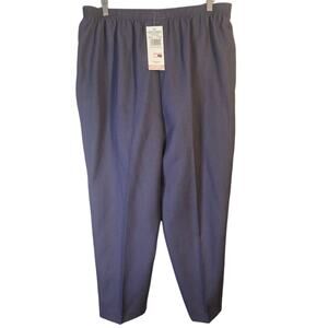 NWT Alfred Dunner 18W Astor Place Lilac Dress Pants [0080]